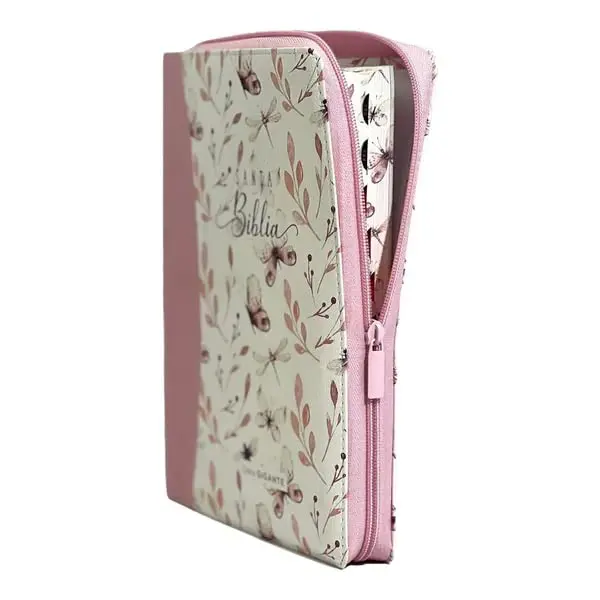 Biblia RVR 1960 LG  Mariposas Rosa - Imagen 3