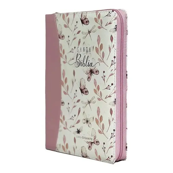 Biblia RVR 1960 LG  Mariposas Rosa - Imagen 2