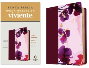 Biblia NTV Letra/Grande/Símil-Piel Jardín/Morado
