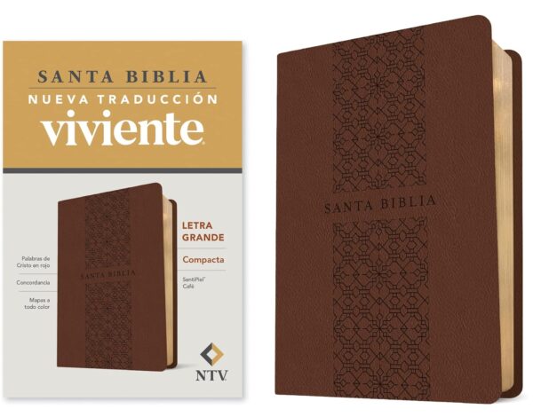 Biblia NTV Compacta/Letra/Grande/Café