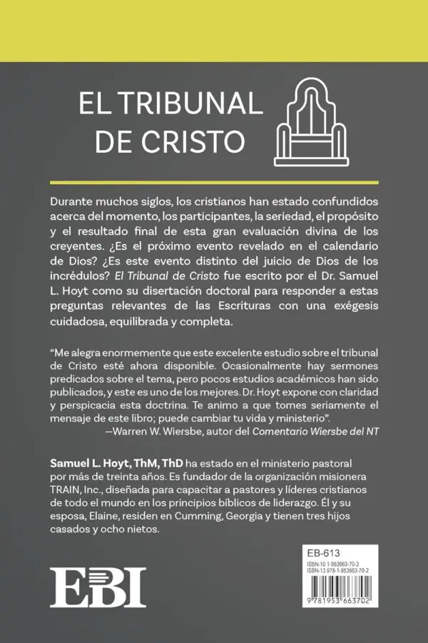 El Tribunal De Cristo Estudio/Bíblico/Teológico - Imagen 2