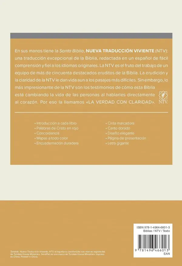 Biblia NTV/Tamaño Manual/Letra/Gigante - Imagen 2