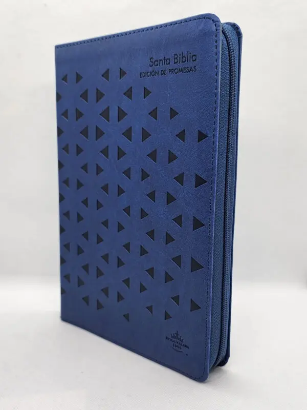 RVR60 de Promesas Letra Gigante Azul Triángulos - Imagen 3