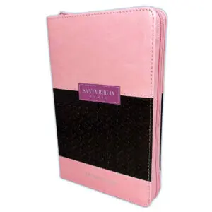 RVR 1960 Letra Grande Símil Rosa Café