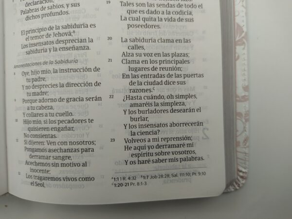 Biblia Quinceañeras Rosa / Blanco - Imagen 3