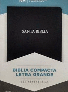 Biblia NVI Compacta Letra Grande Negro Piel Fabricada