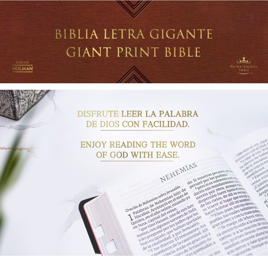 Biblia RVR60 Letra Gigante Café Piel