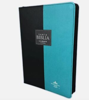 RVR 1960 Biblia Letra RVR60 Letra Gigante negro/Turquesa