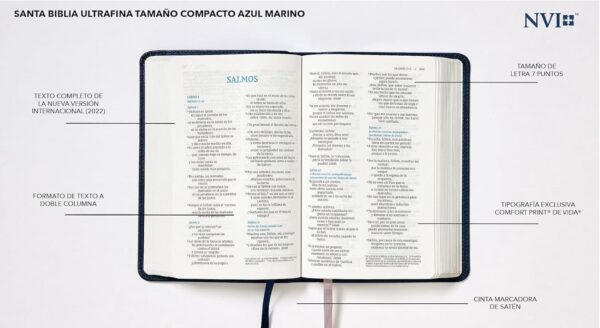 NVI, Santa Biblia, Texto revisado 2022, Ultrafina, Tamaño Compacto,