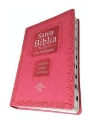 Biblia RVR60/Super Gigante/Índice/Rosado