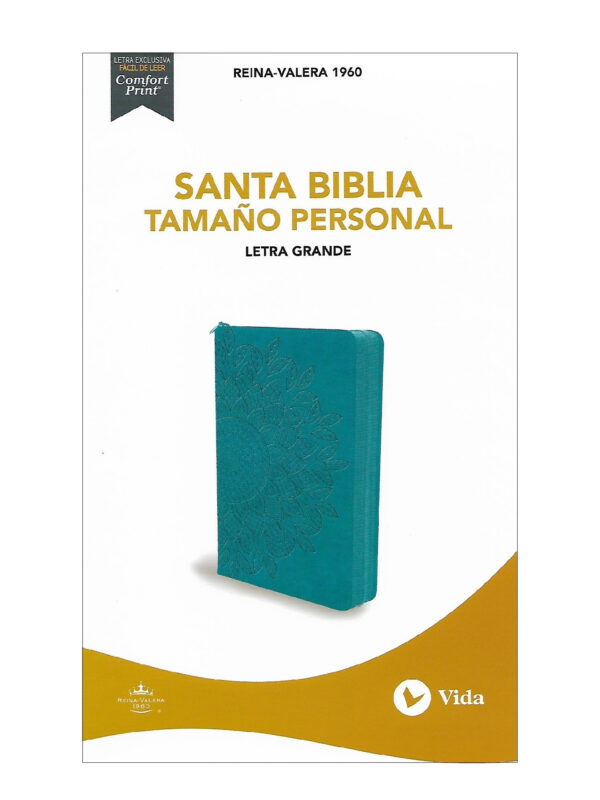 Biblia RVR60/Turquesa Tamaño Personal/Letra Grande