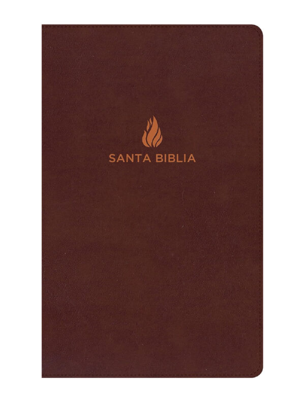 Biblia Ultrafina Marrón Piel Fabricada con índice