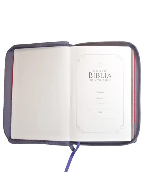 Biblia RVR60 Tamaño Manual Lila/Fucsia - Imagen 3