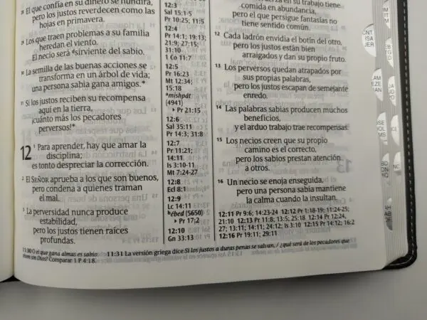 Biblia NTV de Referencia Ultrafina / Negra - Imagen 5