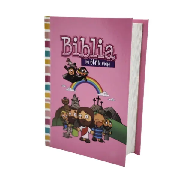 Biblia Mi Gran Viaje RVR60 Tapa Dura Rosada