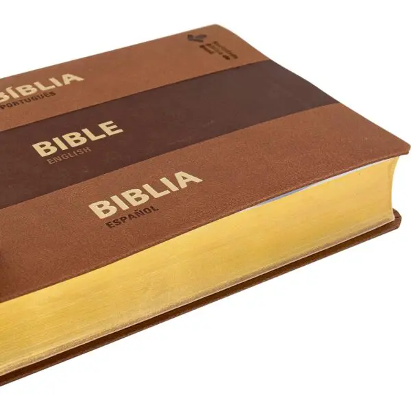 Biblia Trilingüe Portugués English Español - Imagen 6