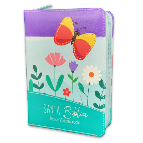 Biblia de Bolsillo RV1960 Turquesa Mariposa