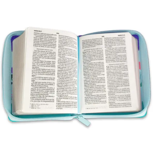 Biblia de Bolsillo  RV1960 Turquesa Mariposa - Imagen 5