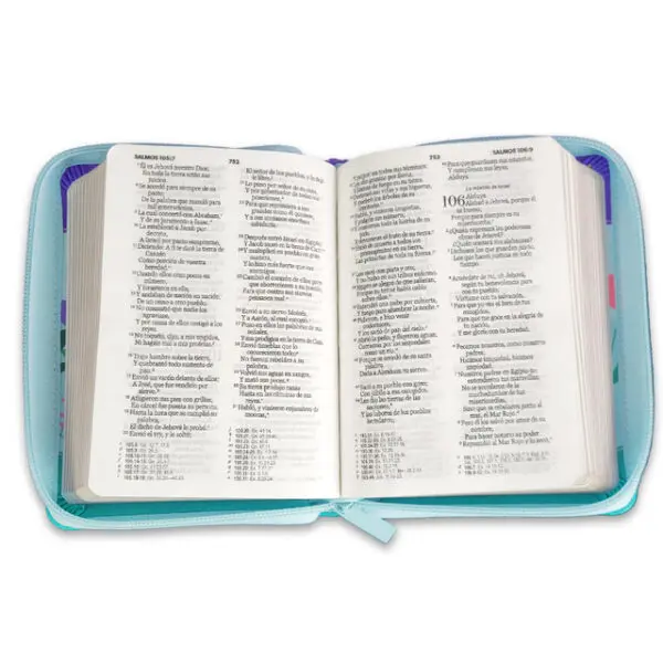 Biblia de Bolsillo  RV1960 Turquesa Mariposa - Imagen 4