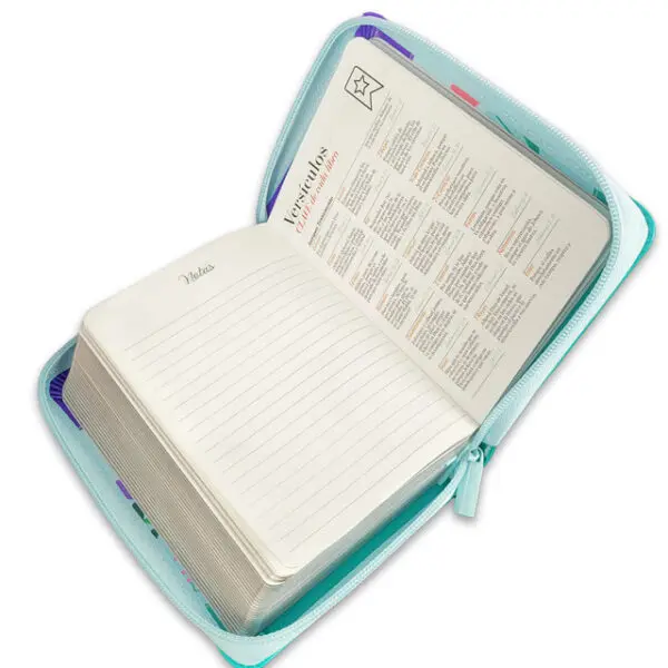 Biblia de Bolsillo  RV1960 Turquesa Mariposa - Imagen 2
