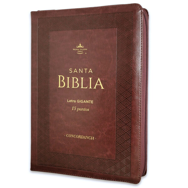 Biblia Gigante 15 puntos RV1960 Café Oscuro