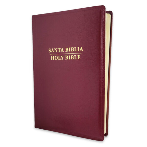 Biblia Bilingüe RV1960 - KJV Letra Grande Borgoña