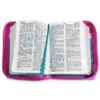 Biblia RVR60 025 Fucsia/Rosa/Turquesa con Flores - Imagen 3