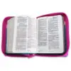 Biblia RVR60 025 Fucsia/Rosa/Turquesa con Flores - Imagen 4