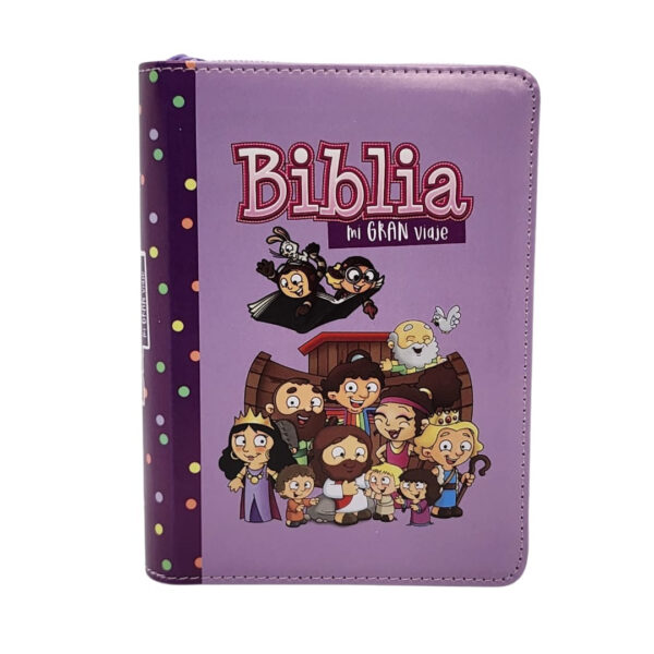 Biblia Mi Gran Viaje RVR60 Lila Cierre