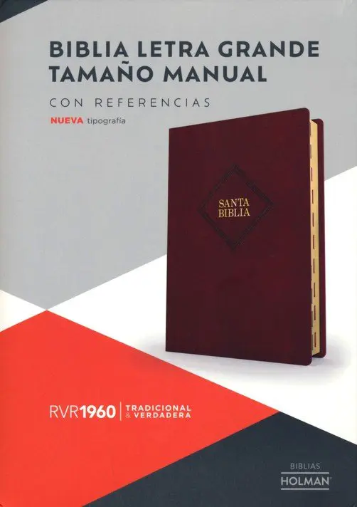Biblia RVR60 Tamaño Manual Letra Grande Cafe - Imagen 2