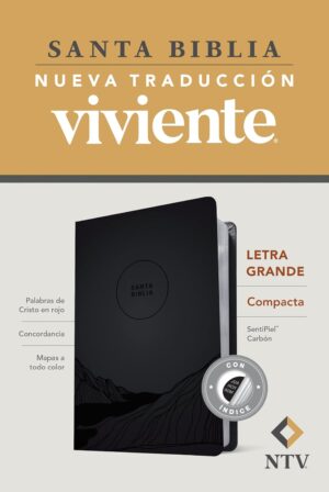 Biblia NTV Edición compacta Letra Grande Carbón