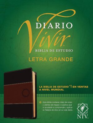 Biblia NTV de Estudio Diario Vivir Letra Grande Café