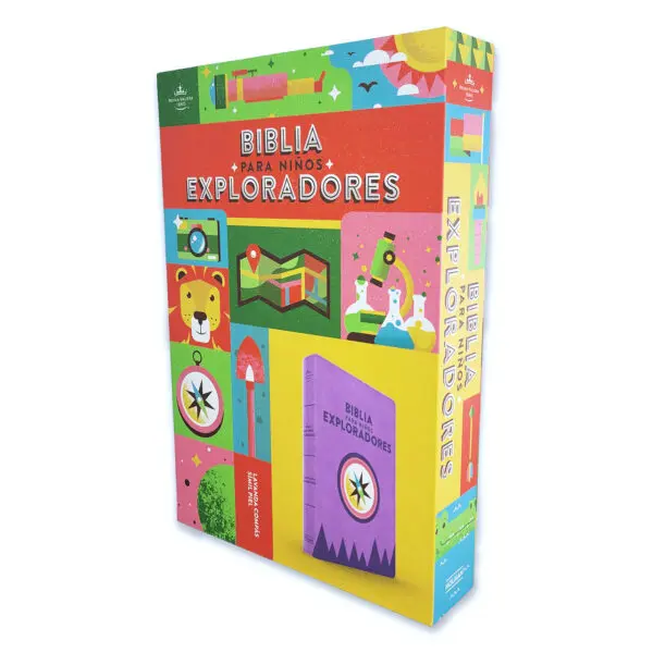 Biblia Niños Exploradores RV1960  Lavanda Compás - Imagen 2