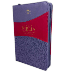 Biblia Letra Grande 12 puntos RV1960 Lila y Fucsia