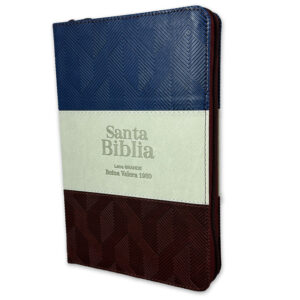 Biblia Letra Grande 12 puntos RV1960 Azul/Gris/Marrón