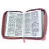 Biblia RVR60 Primor Café/Beige/Rosa con Flores - Imagen 3