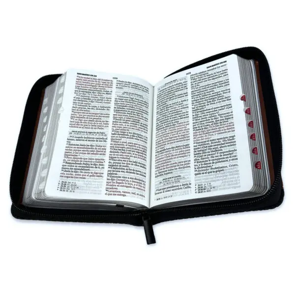 Biblia de Bolsillo RV1960 Duotono Negro y Café - Imagen 3