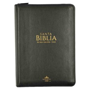 Biblia RV60 Compacta Letra 12 Puntos Negro