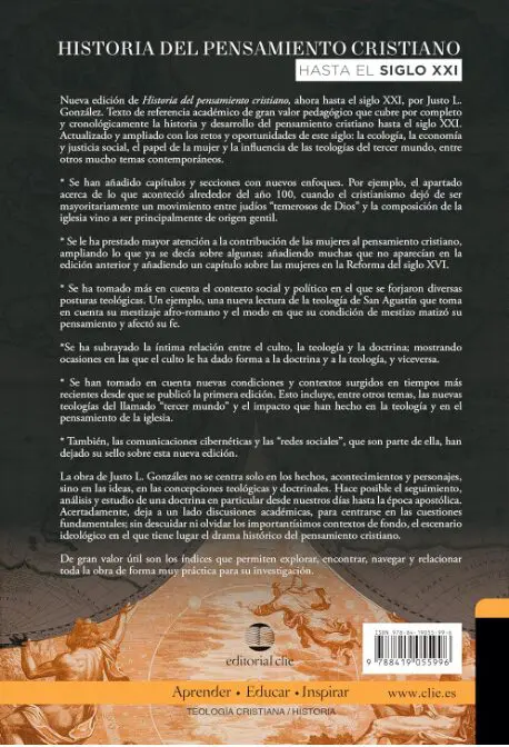Historia Del Pensamiento Cristiano Hasta El Siglo XXI