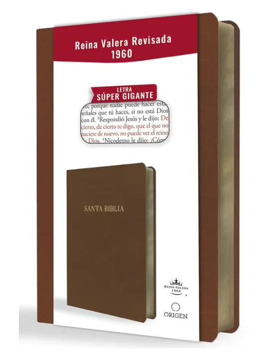 Biblia RVR/60 Marrón Letra Super Gigante