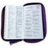 Biblia RVR60 Chequera Lila-Gris/ Cierre Índice - Imagen 2
