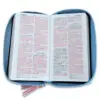 Biblia RVR60 Chequera Azul-Rosa/ Cierre - Imagen 3