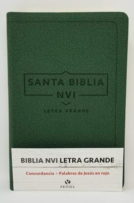 Biblia NVI Cuero Italiano/Letra Grande/Verde