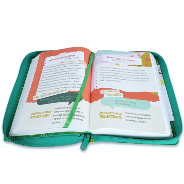 Biblia RVR 1960 Interactiva Para Niños Letra Grande Con Cierre - Imagen 3