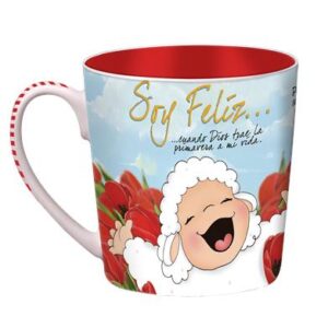 Taza Ovejitas -Soy Feliz Cuando Dios Trae la Primavera a Mi Vida