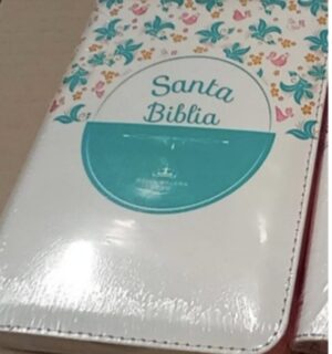 Biblia RVR 045 Blanco Flores