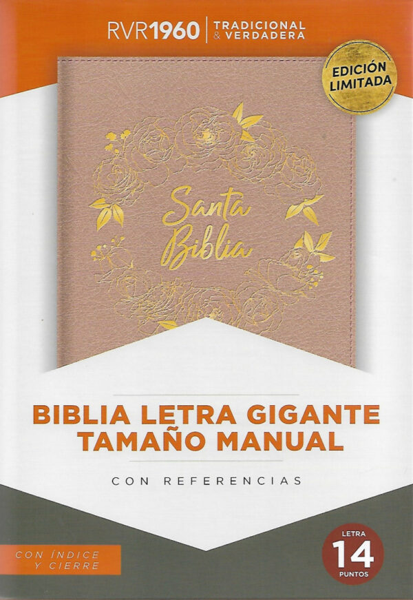RVR 1960 Biblia Letra Gigante Zíper