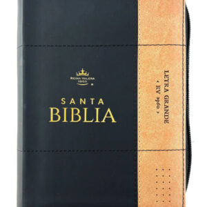 Biblia RVR1960 Sentí Piel Bicolor Negro, Café