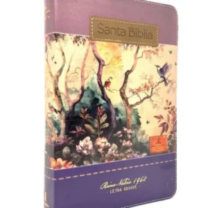 Biblia RVR1960 Tricolor Fantasía Lila, Morado