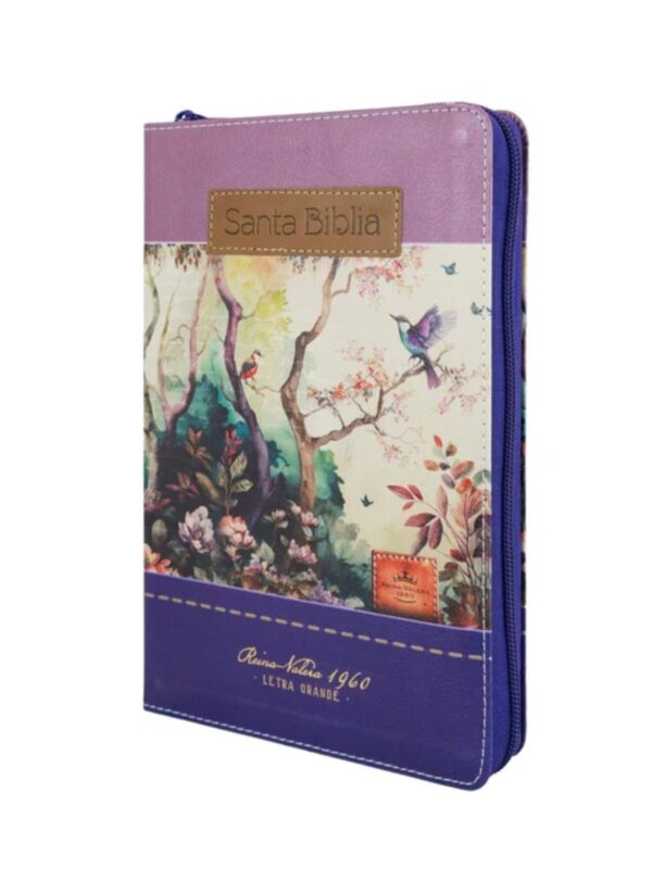 Biblia RVR1960 Tricolor Fantasía Lila, Morado - Imagen 3